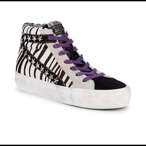 Vintage Havana Zebra Print Hightops